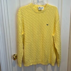Lacoste 🔥sale🔥designed in France 🇫🇷 great yellow sweater